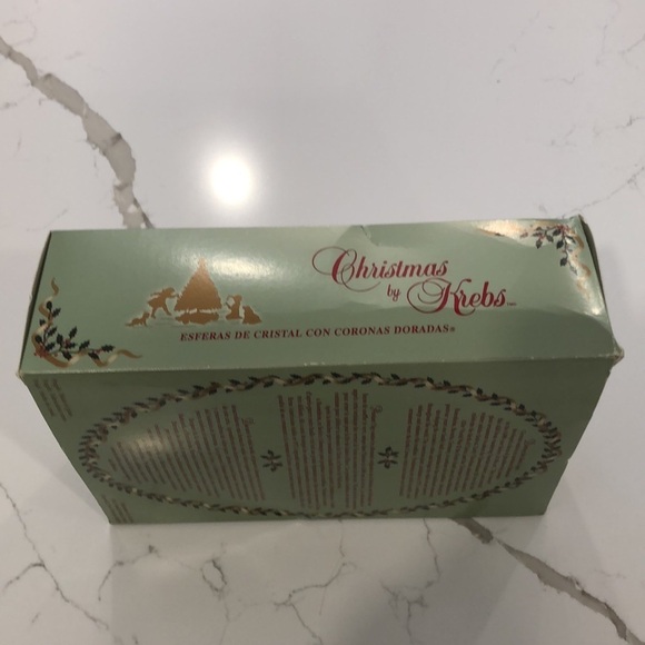 VTG Christmas by Krebs ornaments red and white set of 4 NIB - Picture 3 of 8